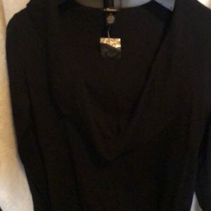 New off shoulder/ cowl neck black sweater